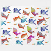 ウサギの天国、イースター フリースブランケット (正面(横))