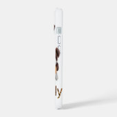 ウサギの家族  iPhone 15ケース (左側面)