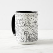 ウサギの巣穴の完全なキルト、サラFielke BOM 2017年 マグカップ (正面左)