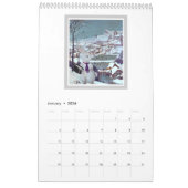 ウサギの巣穴-白いウサギ2017のカレンダーの下 カレンダー (1月 2026)