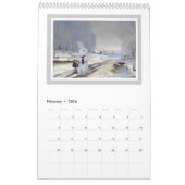 ウサギの巣穴-白いウサギ2017のカレンダーの下 カレンダー (2月 2026)