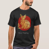 ウサギの干支 占い 星占いの星座 Tシャツ (正面)