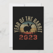ウサギの年2023 招待状 (正面)