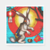 ウサギの年 スタンダードランチョンナプキン (正面)