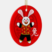 ウサギの年 セラミックオーナメント (右)