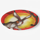 ウサギの年 ペーパープレート (アングル)