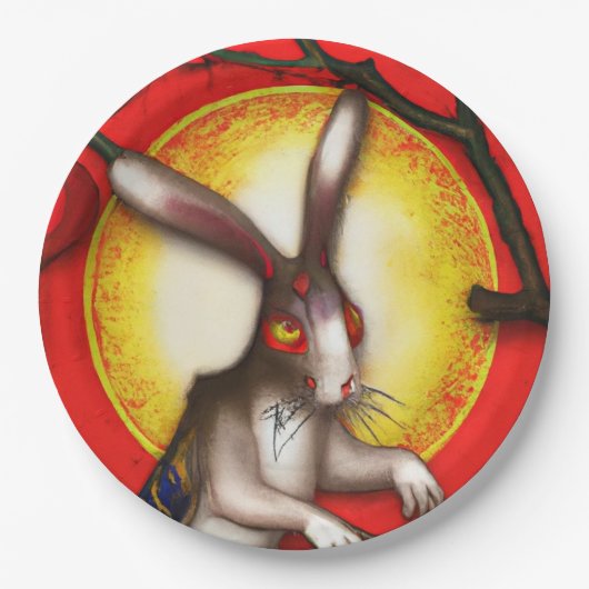 ウサギの年 ペーパープレート (正面)