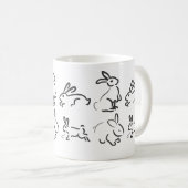 ウサギの幸せマグカップ コーヒーマグカップ (正面右)