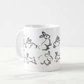 ウサギの幸せマグカップ コーヒーマグカップ (正面左)