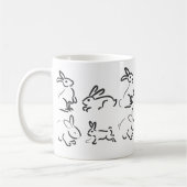 ウサギの幸せマグカップ コーヒーマグカップ (左)