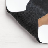 ウサギの幸運な人間足 マウスパッド (コーナー)