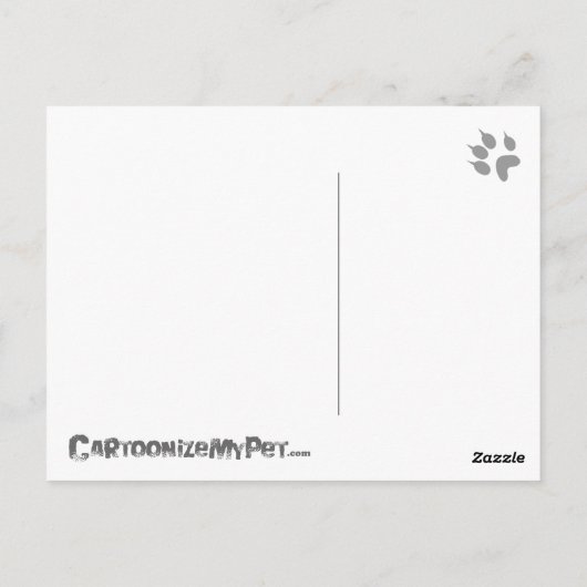 ウサギの愛（アップピーな耳の滑らかな髪） ポストカード (裏面)