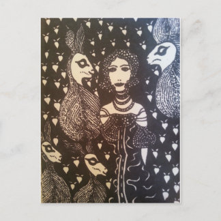 ウサギの愛 ポストカード