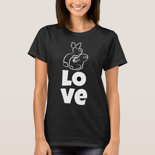ウサギの愛 Tシャツ (正面)