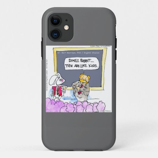 ウサギの文法警察iPhone5ケース Case-Mate iPhoneケース (裏面)