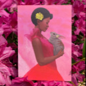 「ウサギの春の淑女」　グリーティングカード カード