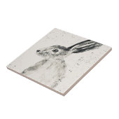 ウサギの森の動物のウサギヴィンテージタイル タイル (側面)