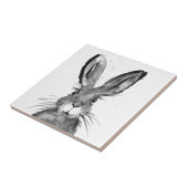 ウサギの水彩素朴なキッチンウサギ動物 タイル (側面)