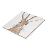 ウサギの水彩素朴なキッチンウサギ動物 タイル (側面)