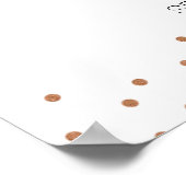 ウサギの水彩 赤ちゃん歓迎の看板 ポスター (角)