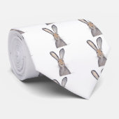 ウサギの水色 ネクタイ (ロール)