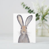 ウサギの水色 ポストカード (スタンド正面)