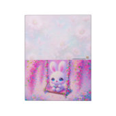ウサギの油絵ノートパッド ノートパッド (回転)