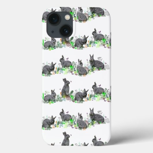 ウサギの牧場 iPadケース (色をお選びください) Case-Mate iPhoneケース (裏面)