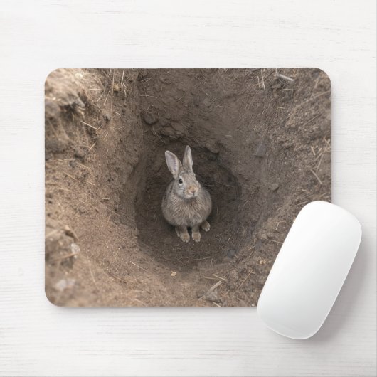 ウサギの穴に落ちて マウスパッド (マウス)