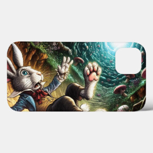 ウサギの穴に落ちるパニック状態のバニー iPhone 13ケース