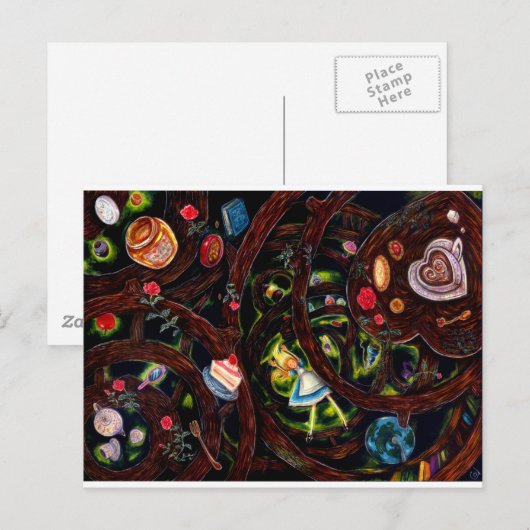 ウサギの穴 ポストカード (正面/裏面)