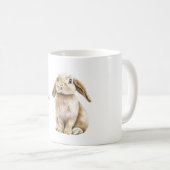 ウサギの笑顔 コーヒーマグカップ (正面右)