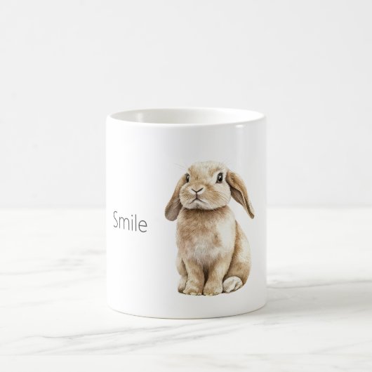 ウサギの笑顔 コーヒーマグカップ (中央)