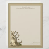 ウサギの筆記用紙の年 レターヘッド (正面/裏面)