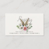 ウサギの耳の花飾り ピンク ギフト レジストリー エンクロージャーカード (正面)