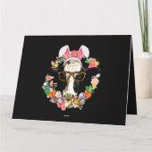 ウサギの耳をした牛 イースター 農業 農夫 カード (裏面)