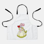 ウサギの花嫁のウェディングドレス.PNG エプロン (正面)