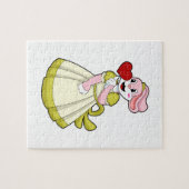 ウサギの花嫁のウェディングドレス.PNG ジグソーパズル (横)