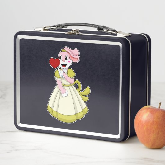 ウサギの花嫁のウェディングドレス.PNG メタルランチボックス (インサイチュ)