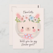 ウサギの花嫁候補のカード ポストカード (正面/裏面)