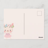 ウサギの花嫁候補のカード ポストカード (裏面)