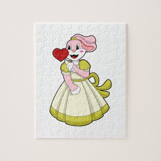 ウサギの花嫁　ウェディングドレス.PNG ジグソーパズル (縦)