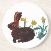 ウサギの花自然 コースター (正面)