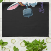 ウサギの贈り物|うさぎラバージムトレーニング キッチンタオル (折り畳み)