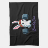 ウサギの贈り物|うさぎラバージムトレーニング キッチンタオル (縦)