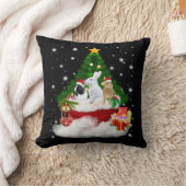 ウサギの贈り物 |メリークリスマスうさぎ素敵な贈り物 クッション (ブランケット)