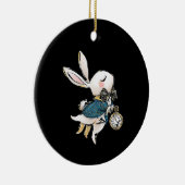 ウサギの贈り物 | Alice In Wonderland白うさぎ セラミックオーナメント (右)