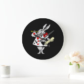 ウサギの贈り物 | Alice In Wonderland Rabbit ラージ壁時計 (ホーム)