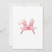 ウサギの赤ちゃんがやってくる！招待状、ベイビー 招待状 (裏面)