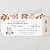 ウサギの赤ちゃんがやってくる！招待状（ベイビー） 招待状